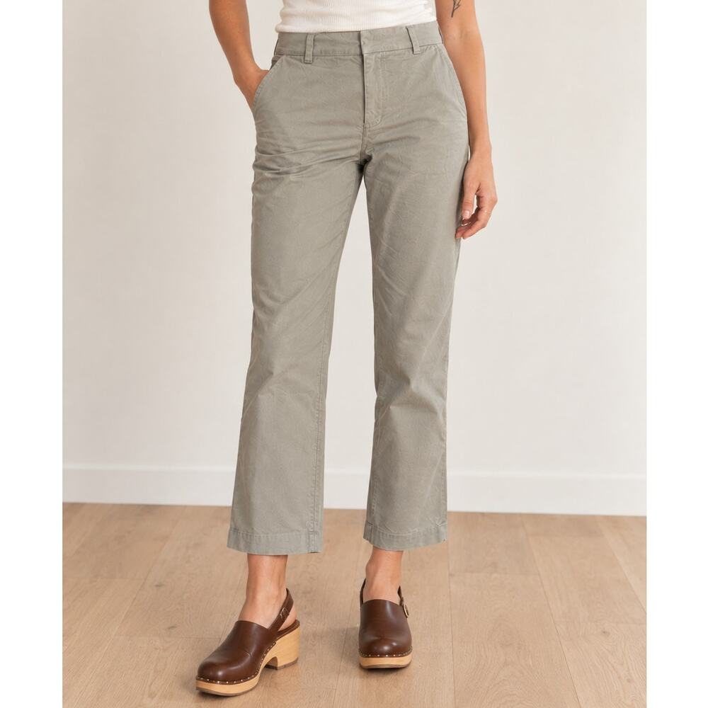 Ecru Pants Mitchell Project The Stills Eucalptus Green Chino Women's Size 10